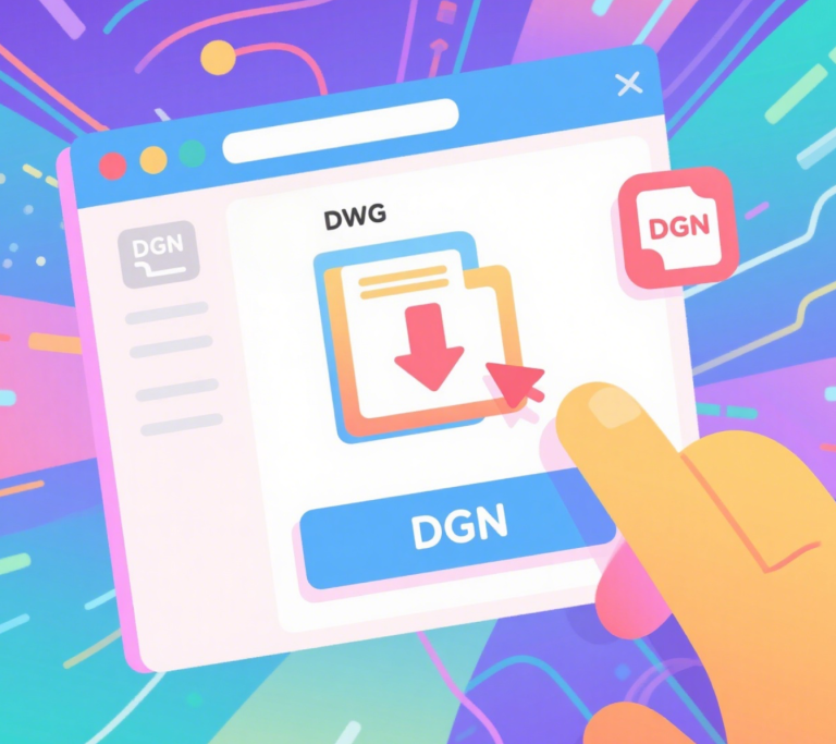 How do I convert DGN to DWG without references?