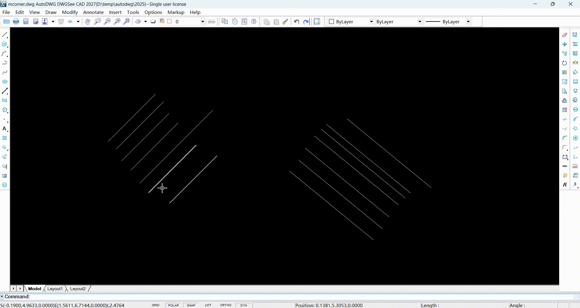 DWGSee CAD Batch Corner